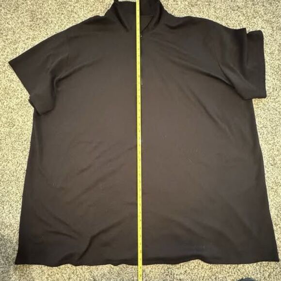 Portocruz Black Plus Size Swim Cover Up Dress 3X Flattering & Comfy Beach Ready - Picture 2 of 8